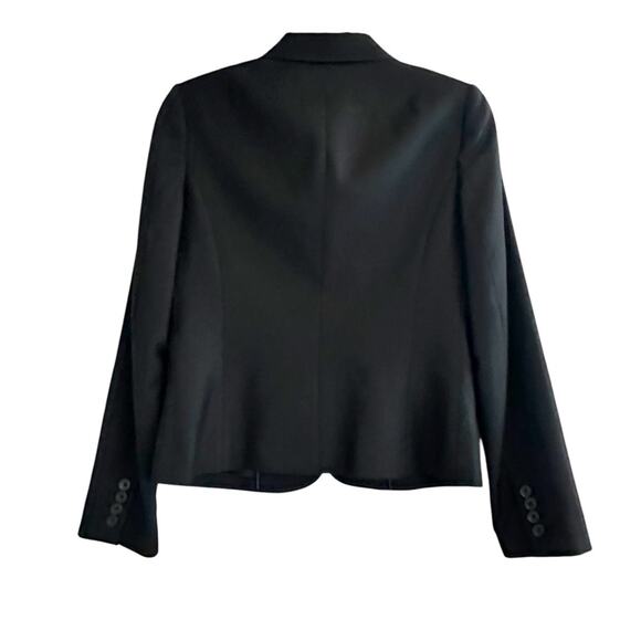 J Crew 100% Wool Solid Navy Blue Blazer Classic Retro Blue Label Size 4 Preppy - Picture 4 of 14